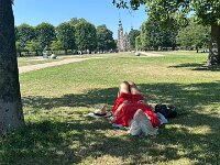Paulie had recommended the David Collection of Islamic art to Stephen so whilst he visited , she put her feet up in the Rosenborg Castle gardens across from the gallery until he joined her
