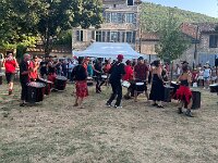 A drum extravaganza. AthoCinema on this site captures some of the sounds and sights.