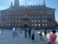 Then it was time to look about town. Paulie and Olivia had been here back in 2019, but Copenhagen was a first for Stephen. The Copenhagen City Hall was a recent build (1892 - 1905)