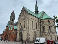 Ribe Cathedral was a mix of styles. No surprise - as Wikipedia states "It was founded in the Viking Age as the first Christian church in Denmark by Ansgar, a missionary monk from Hamburg" So it went from Catholic to Lutheran post reformation.