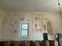 The local kirk set on the cliff (interesting how the Scots also use the term "kirk" for church)