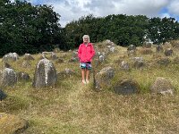 Decendant of Harold Bluetooth, Princess Paulie Wi-Fi of (New) Zealand visited the Viking burial ground.