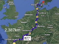The goal was set (and achieved) to get to Copenhagen before the end of the month .