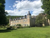After lunch, the guys headed home via the ‎Beaulieu-en- Rouergue Abbey. Currently it's an art and performance venue as well as a historical monument. It was founded by Cistercian monks in the 12th Century.