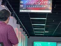 Nick hoping that his scores were more favourable.