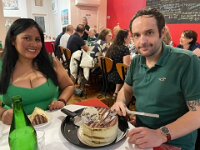 That night it was dinner at Cafe di Roma and a cake from Murrati's.