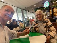 11th - Paulie braved what work was ahead at La Cachette after the February floods