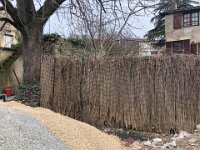 It became apparent that the reed fence would also need replacing - another quote to source and pass on to the insurance assessor.