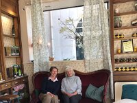 21st - Back in France, Karianne and Paulie had a coffee at "Mamie Angele" on Boulevard des Thermes