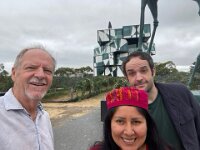And the Trio made their way 40 minutes south to McLaren Vale. The cube at d'Arenberg vineyard was first stop