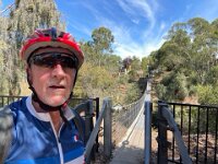 Back in Adelaide Stephen took a break and cycled around the River Torrens Linear Trail which runs from the sea to the hills. Joining it is easy from their house.
