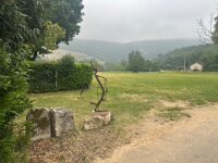 30th - Stephen started the day cycling to Cazals via the plateau. He had always admired the only kangaroo in the village