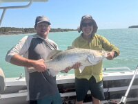 Paulie's nephew Stef is as keen a fisherman as Seb. He flew over to join them