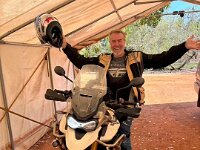 Talking about niece Sharie's husband Pete, he had just arrived on his bike from Brisbane in Broome. On the way there Pete had made a pitstop in Adelaide and stayed a night wth Olivia and Cam