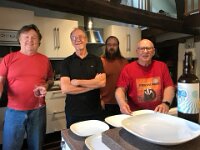 Stephen clearly didn't get the memo about dressing in red