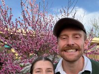30th - In Adelaide spring time had sprung as the their peach tree flowered