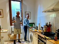 Jan & Ingrid made dinner to wind up the day
