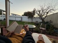 Meanwhile it was feet up time in Adelaide...