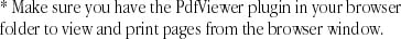 Make sure you have the PDFViewer plugin